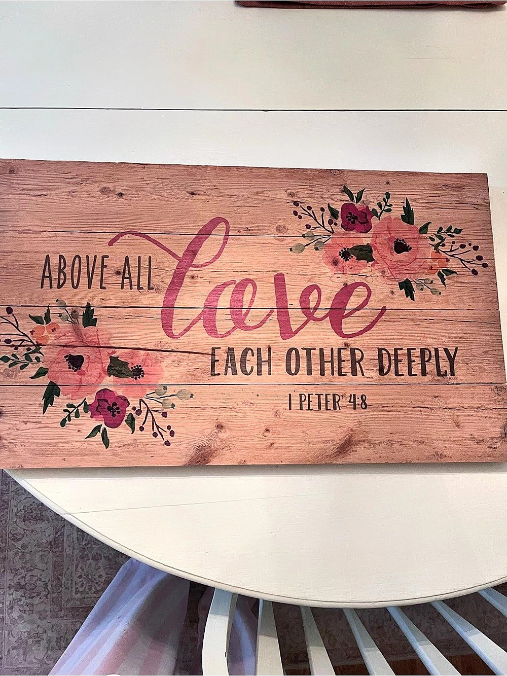 Above all love each other deeply -1 Peter 4:8